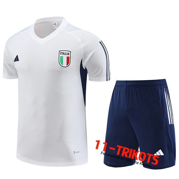 Italien Trainingstrikot + Shorts Wei? 2023/2024