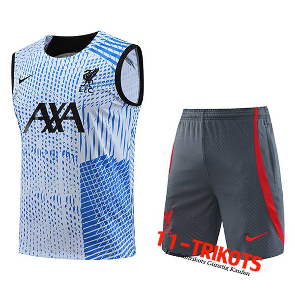 FC Liverpool Trainings-Tanktop + Shorts Hellblau 2023/2024