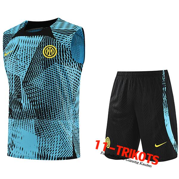 PSG Trainings-Tanktop + Shorts Hellblau 2023/2024