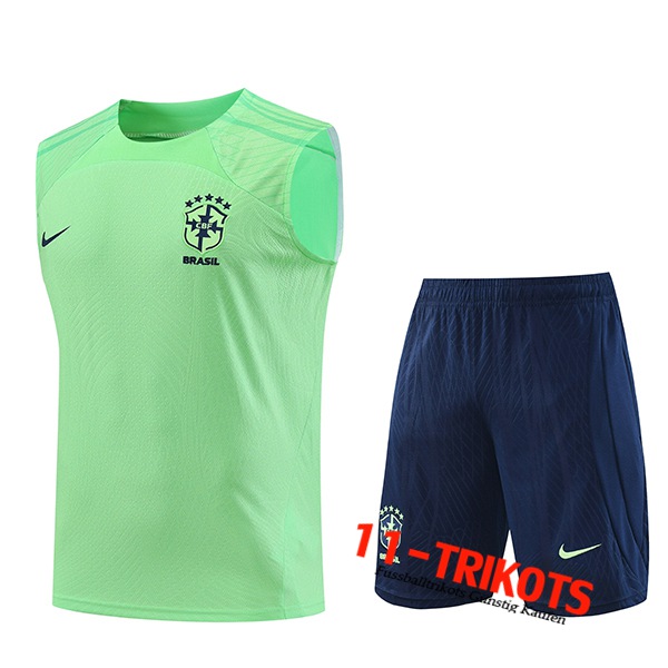 Brasilien Trainings-Tanktop + Shorts Gr