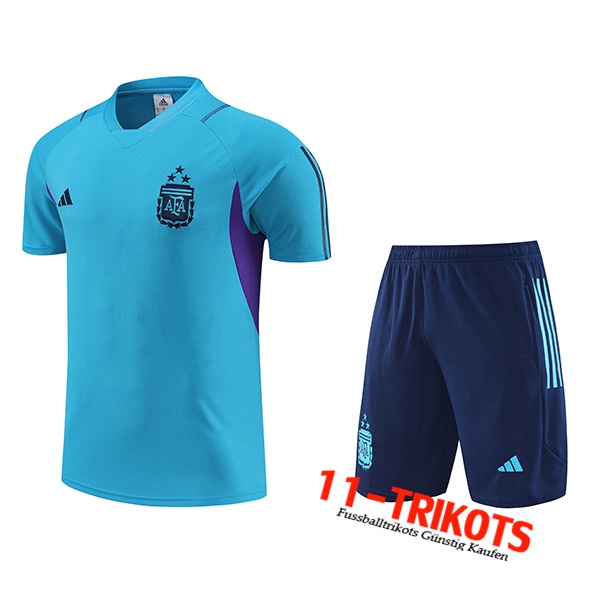 Argentin Trainingstrikot + Shorts Hellblau 2023/2024