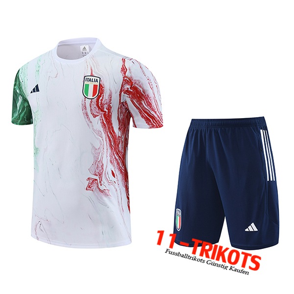 Italien Trainingstrikot + Shorts Wei? 2023/2024