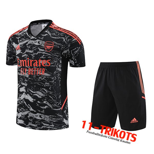 Arsenal Trainingstrikot + Shorts Schwarz 2023/2024