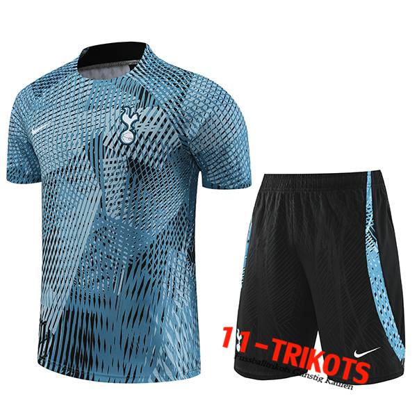 Tottenham Hotspur Trainingstrikot + Shorts Hellblau 2023/2024