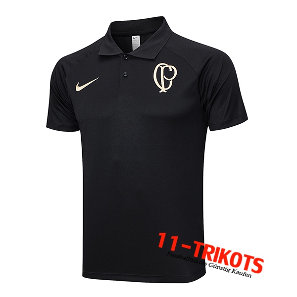 Corinthians Poloshirt Schwarz 2023/2024