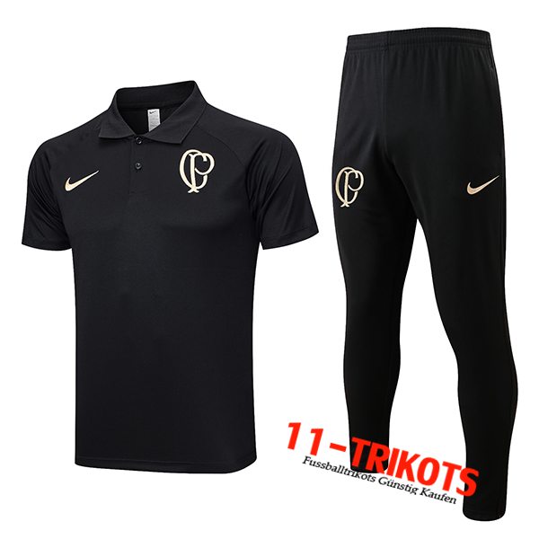 Corinthians Poloshirt Schwarz 2023/2024