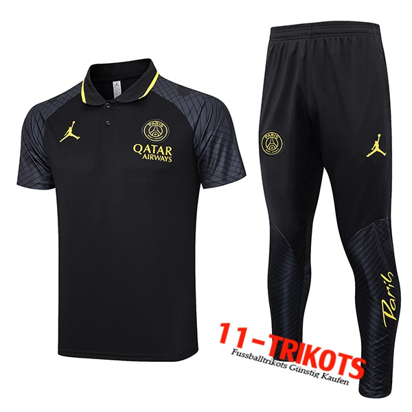 Jordan PSG Poloshirt Schwarz 2023/2024