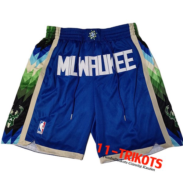 Shorts NBA Milwaukee Bucks 2023 Blau