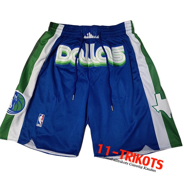 Shorts NBA Dallas Mavericks 2023 Blau