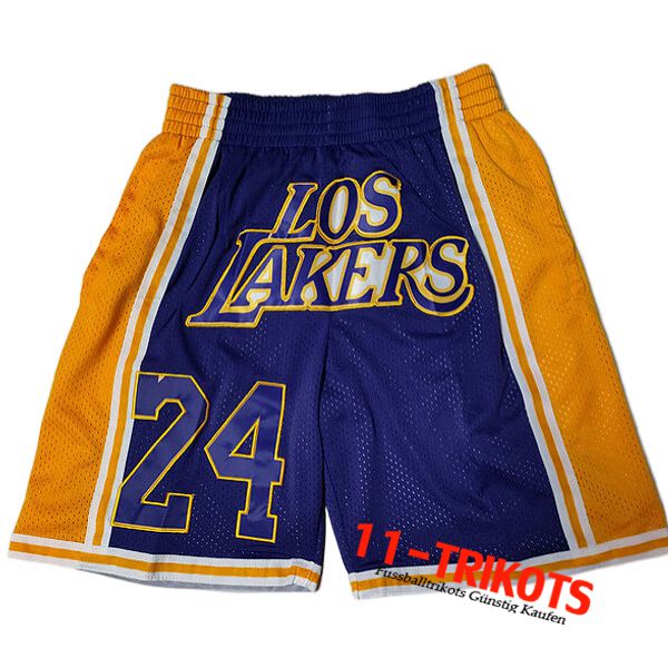 Shorts NBA Los Angeles Lakers lila/Gelb