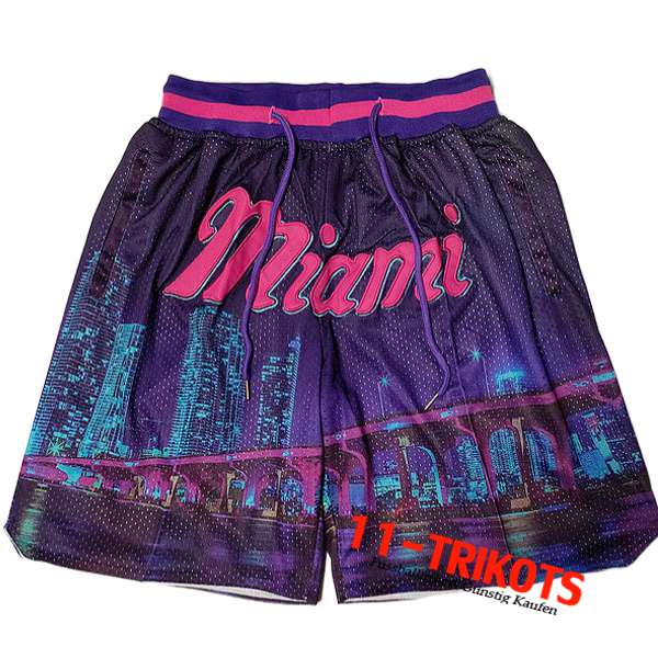 Shorts NBA Miami Heat lila