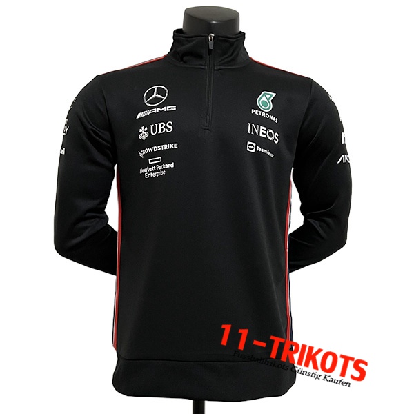 Sweatshirt F1 Mercedes Benz Team Schwarz 2023