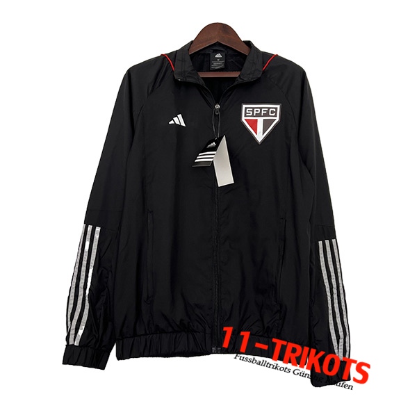 Sao Paulo FC Windjacke Schwarz 2023/2024