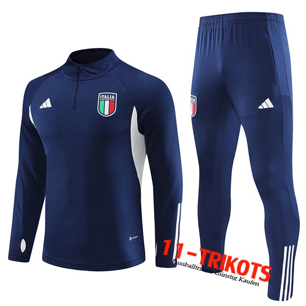 Italien Trainingsanzug Navy blau 2023/2024 -03