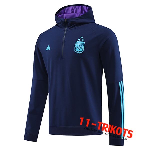 Argentin Sweatshirt Training Capuche Navy blau 2023/2024