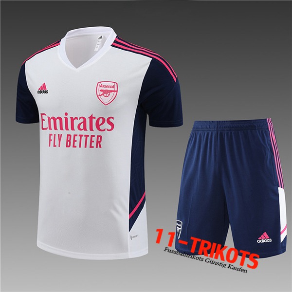 Arsenal Trainingstrikot + Shorts Kinder Wei? 2023/2024