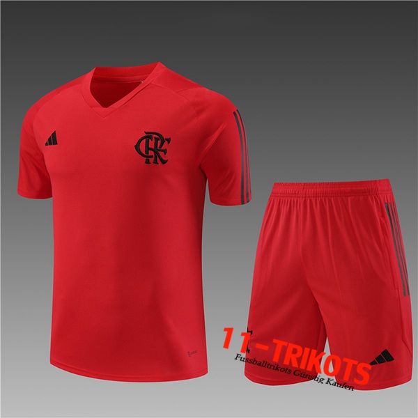 Flamenco Trainingstrikot + Shorts Kinder Rot 2023/2024