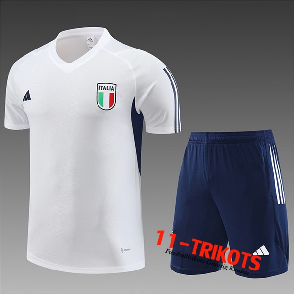Italien Trainingstrikot + Shorts Kinder Navy blau 2023/2024
