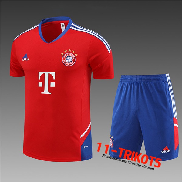 Bayern Munich Trainingstrikot + Shorts Kinder Rot 2023/2024