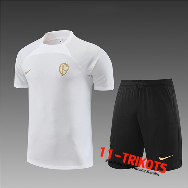 Corinthians Trainingstrikot + Shorts Kinder Schwarz 2023/2024