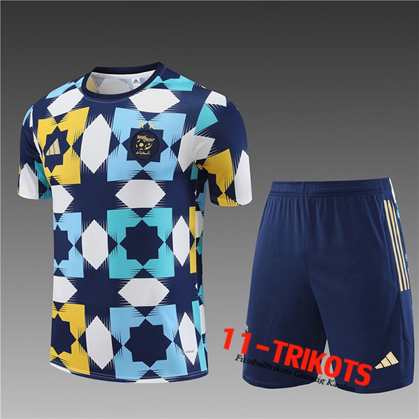 Algerien Trainingstrikot + Shorts Kinder Wei?/Blau 2023/2024