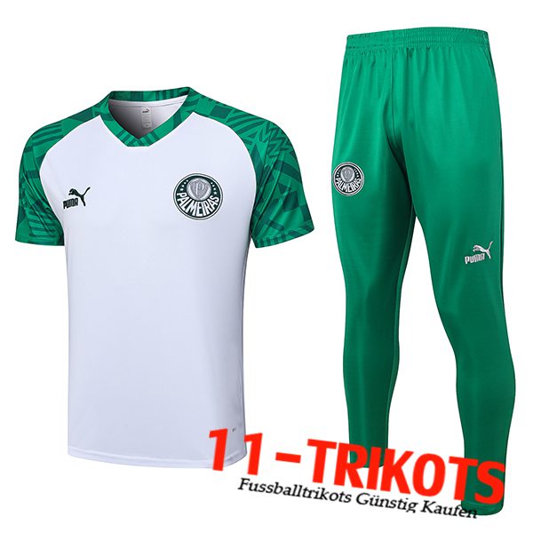 Trainingstrikot + Hose Palmeiras Weiß 2023/2024