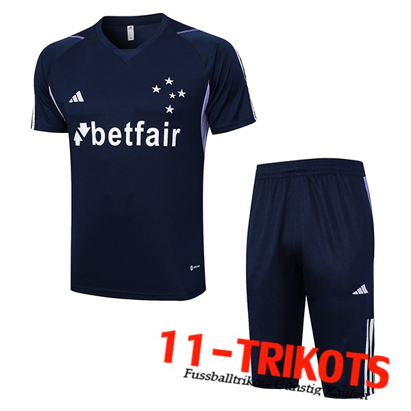 Trainingstrikot + Shorts Cruzeiro Navy blau 2023/2024