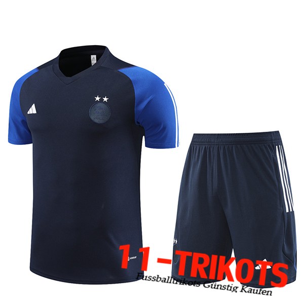 Trainingstrikot + Shorts Algerien Navy blau 2023/2024