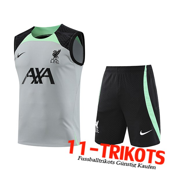 Trainings-Tanktop + Shorts FC Liverpool Grau 2023/2024 -02