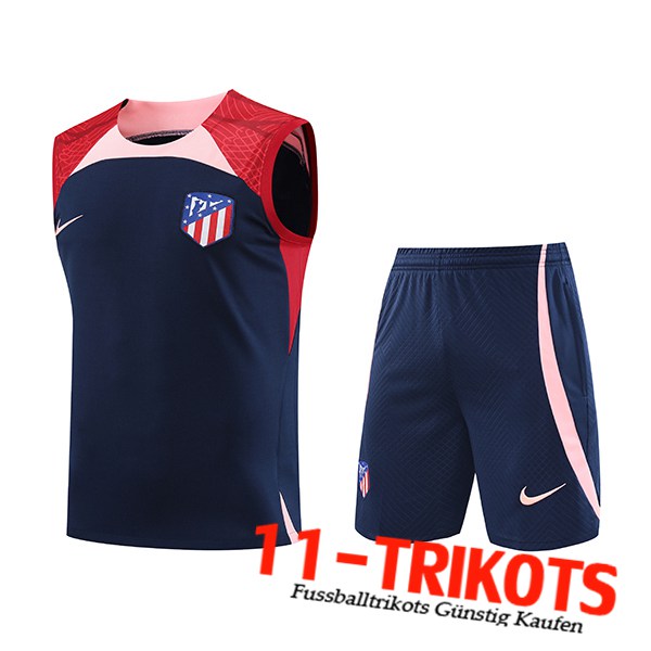 Trainings-Tanktop + Shorts Atletico Madrid Navy blau 2023/2024 -02