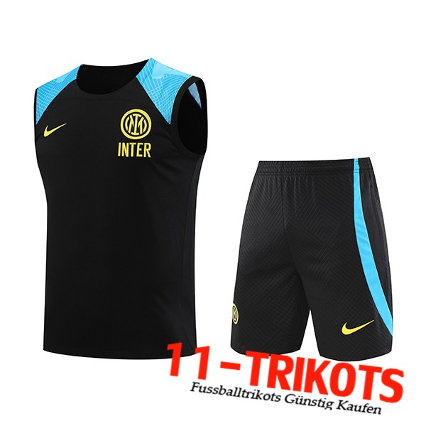 Trainings-Tanktop + Shorts Inter Milan Schwarz 2023/2024