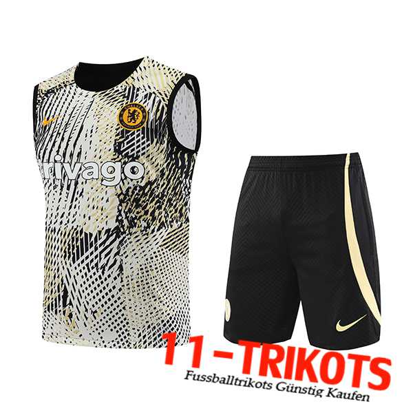 Trainings-Tanktop + Shorts FC Chelsea Gelb 2023/2024