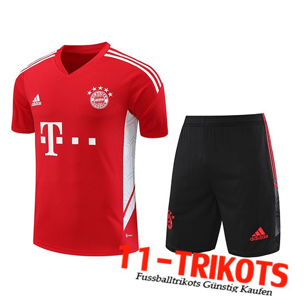 Trainingstrikot + Shorts Bayern München Rot 2023/2024
