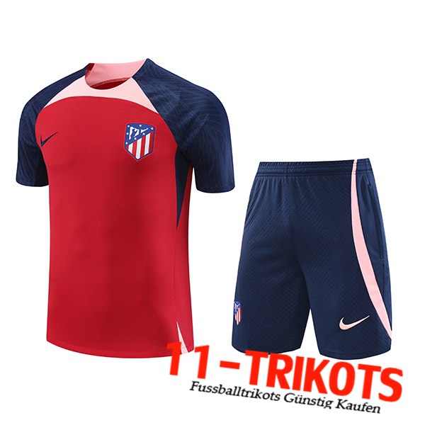 Trainingstrikot + Shorts Atletico Madrid Rot 2023/2024 -02