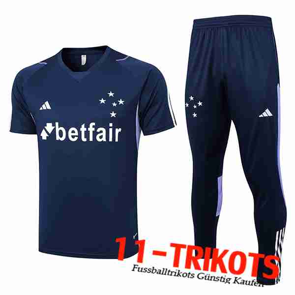 Trainingstrikot + Hose Cruzeiro Navy blau 2023/2024