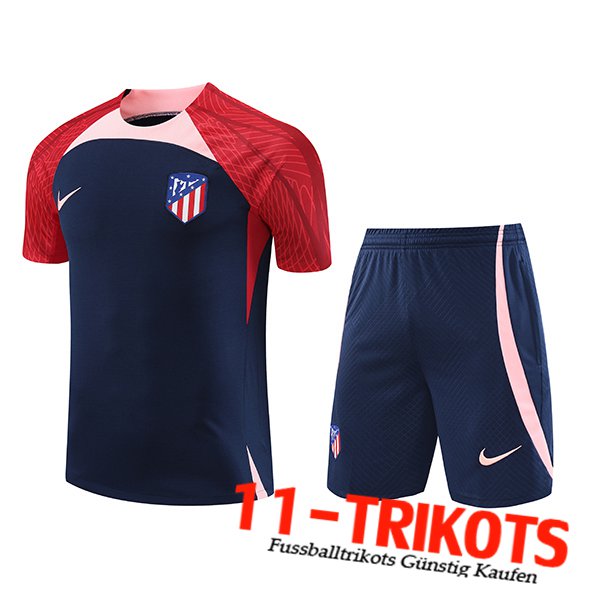 Trainingstrikot + Shorts Atletico Madrid Navy blau 2023/2024 -02