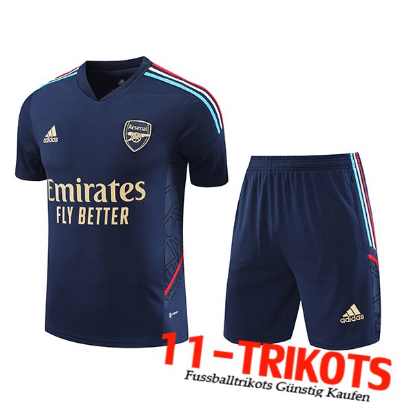 Trainingstrikot + Shorts Arsenal Navy blau 2023/2024 -02