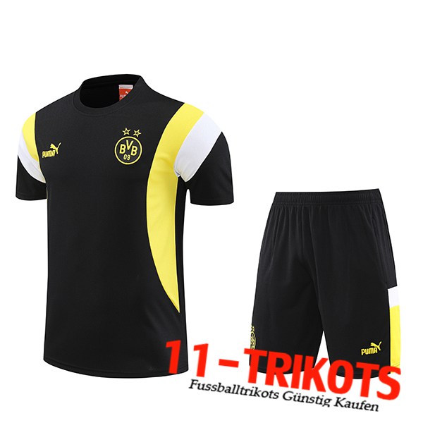 Trainingstrikot + Shorts Dortmund Schwarz 2023/2024