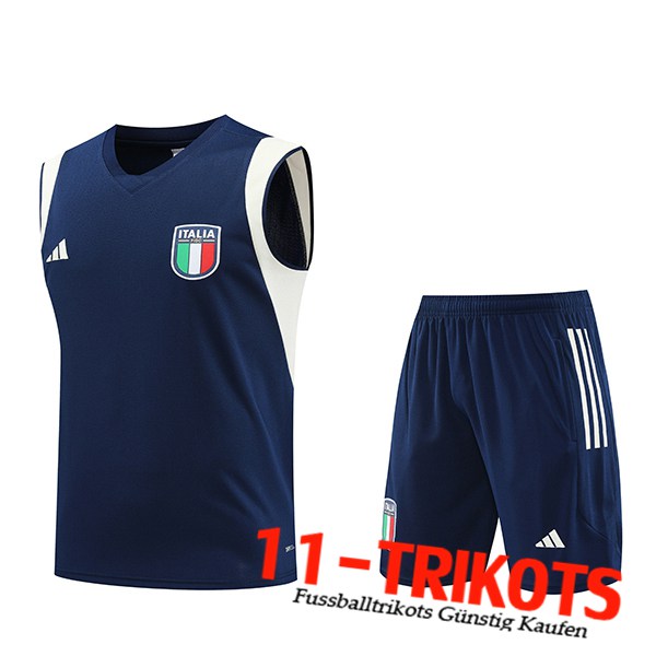 Trainings-Tanktop + Shorts Italienn Navy blau 2023/2024