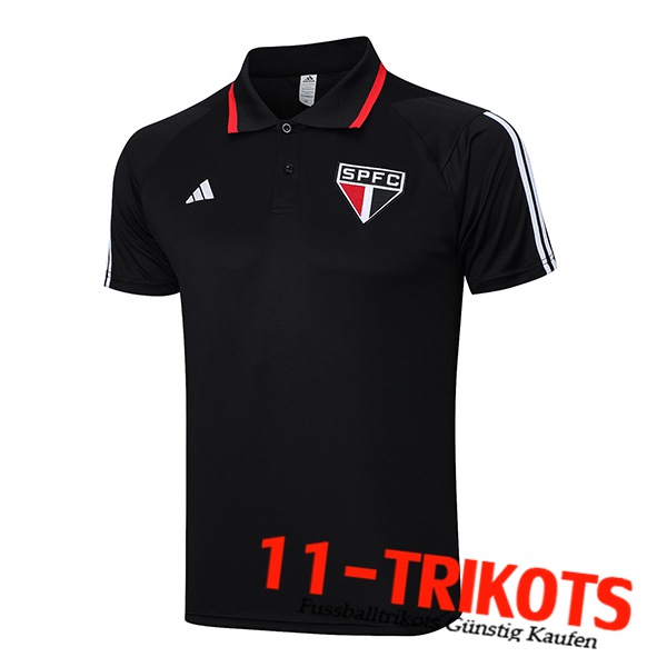 Poloshirt Sao Paulo FC Schwarz 2023/2024