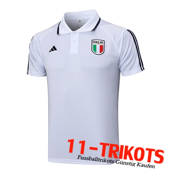 Poloshirt Italienn Weiß 2023/2024 -02