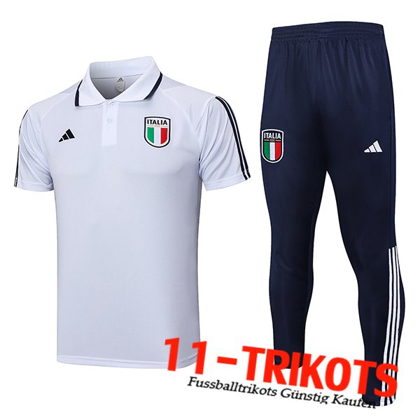Poloshirt Italienn Weiß 2023/2024 -02