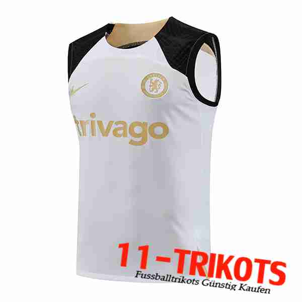 Trainings-Tanktop FC Chelsea Weiß 2023/2024 -02