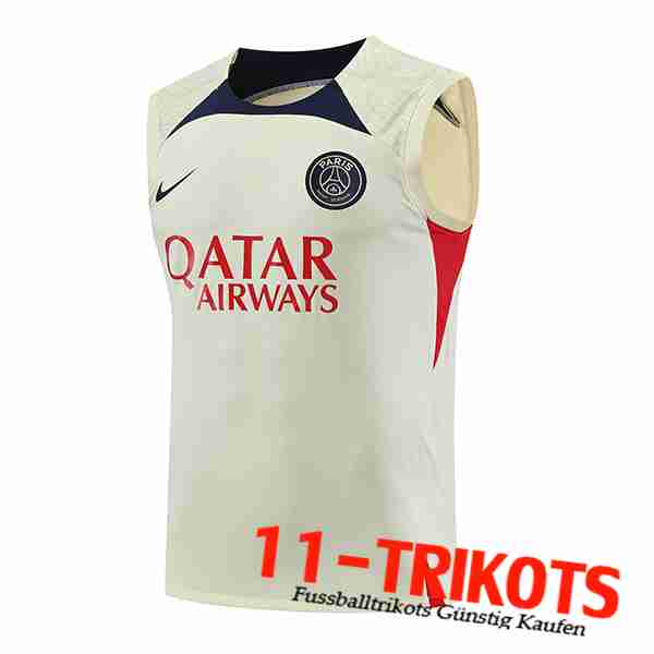 Trainings-Tanktop PSG Gelb 2023/2024 -02