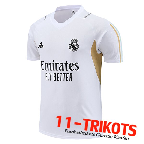 Trainingstrikot Real Madrid Weiß 2023/2024 -02