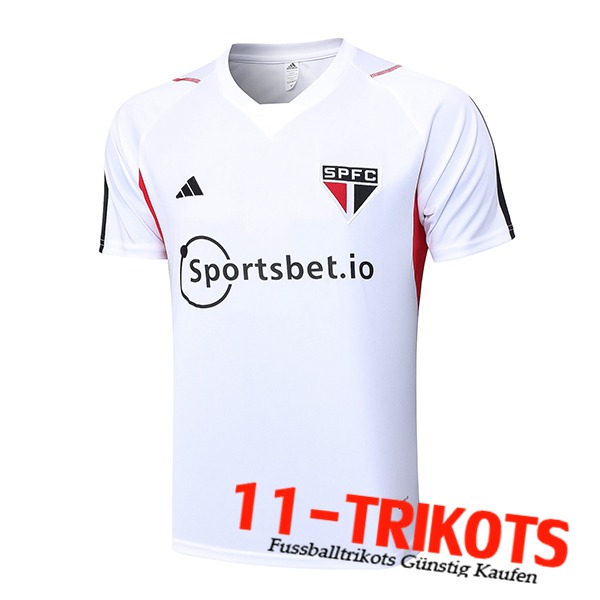 Trainingstrikot Sao Paulo FC Weiß 2023/2024