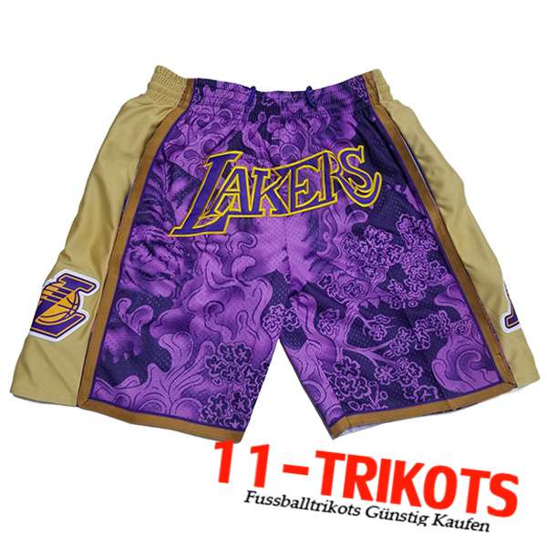 Shorts NBA Los Angeles Lakers Schwarz