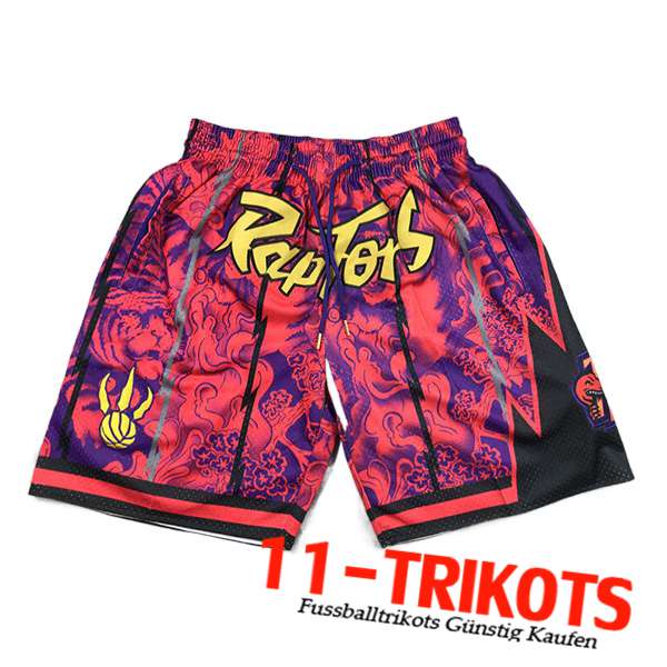 Shorts NBA Toronto Raptors lila/Rot