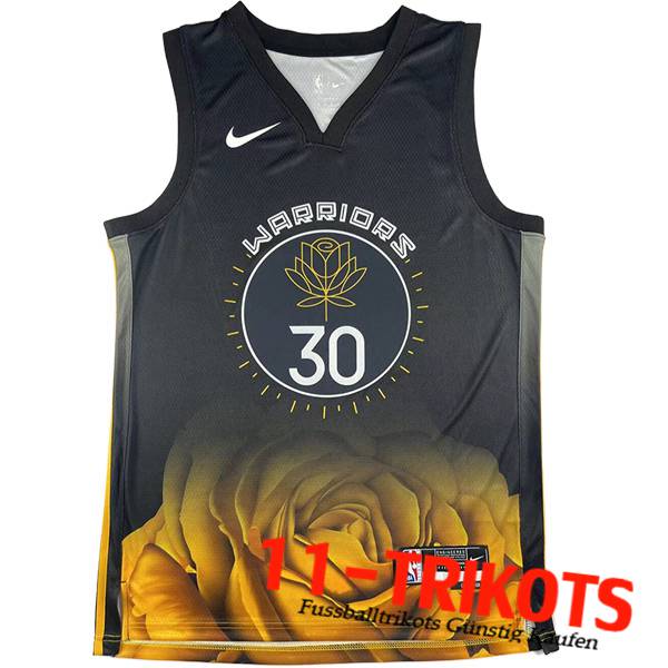 Trikots Golden State Warriors (CURRY #30) 2023/24 Schwarz