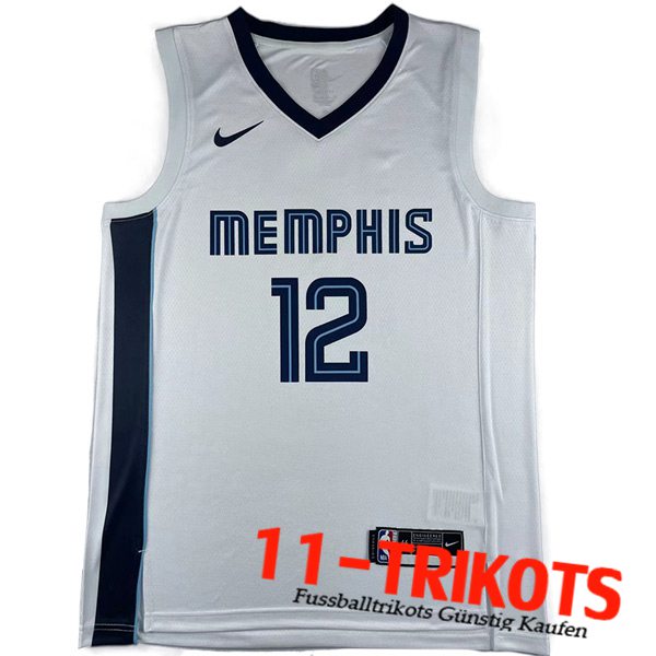 Trikots Memphis Grizzlies (MORANT #12) 2023/24 Weiß